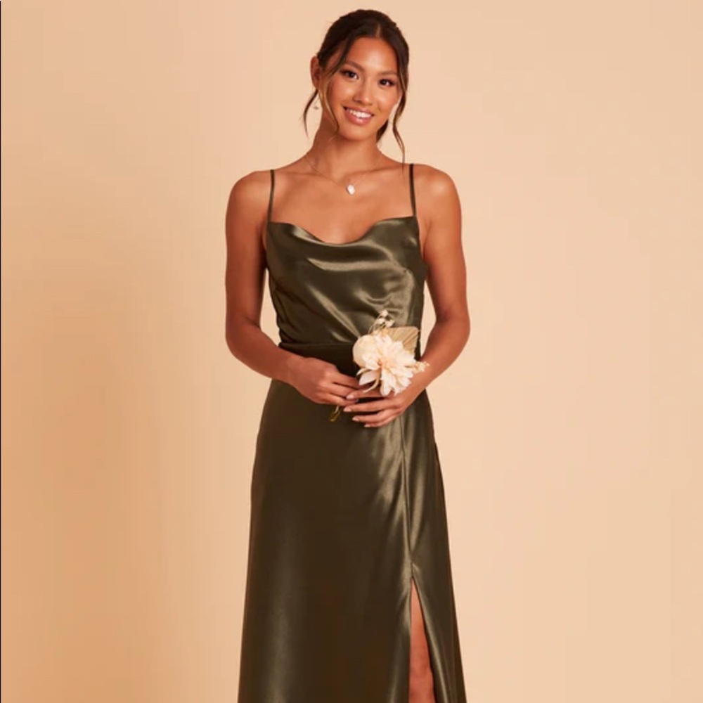 Birdy Grey- Shiny Olive Lisa Bridesmaid Dress